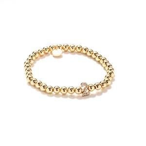 NEW DM MERCHANDISING women's crystal numbers bracelet - 2 in gold